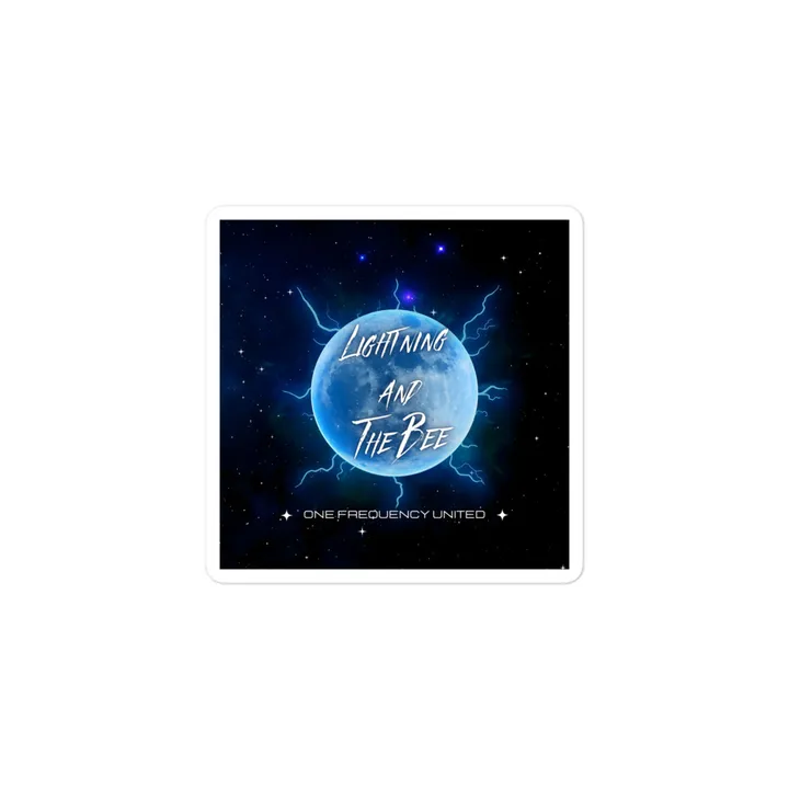 Lightning and the Bee Sticker, front