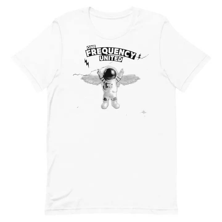 One Frequency United Black Ink Logo Tee, view 2