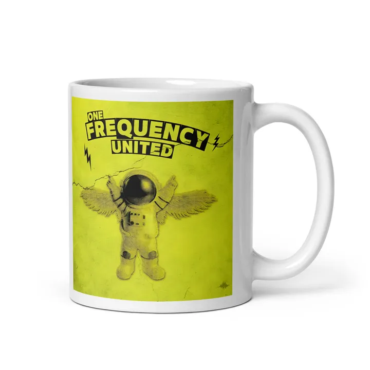 One Frequency United Logo Mug, front